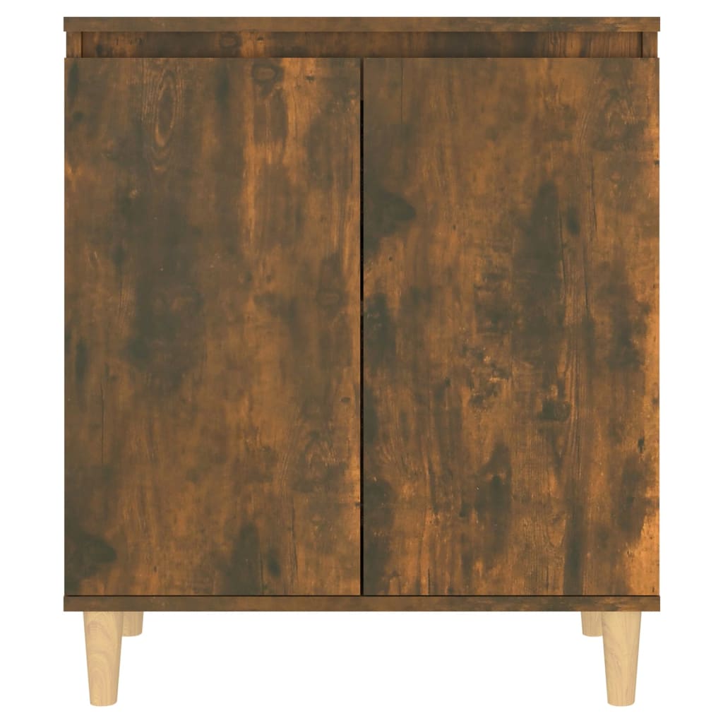 skænk 60x35x70 cm konstrueret træ røget egetræsfarve