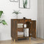 skænk 60x35x70 cm konstrueret træ røget egetræsfarve