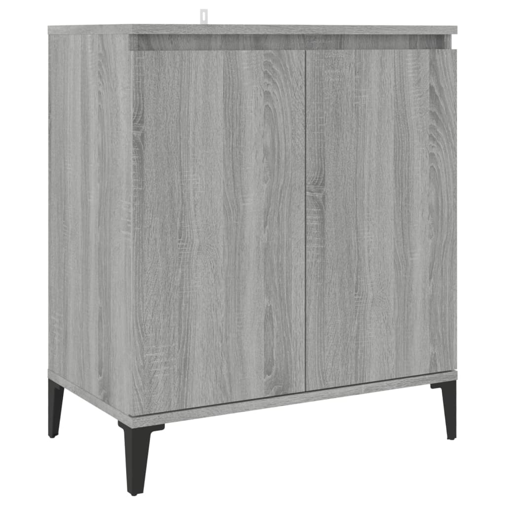 skænk 60x35x70 cm konstrueret træ grå sonoma-eg