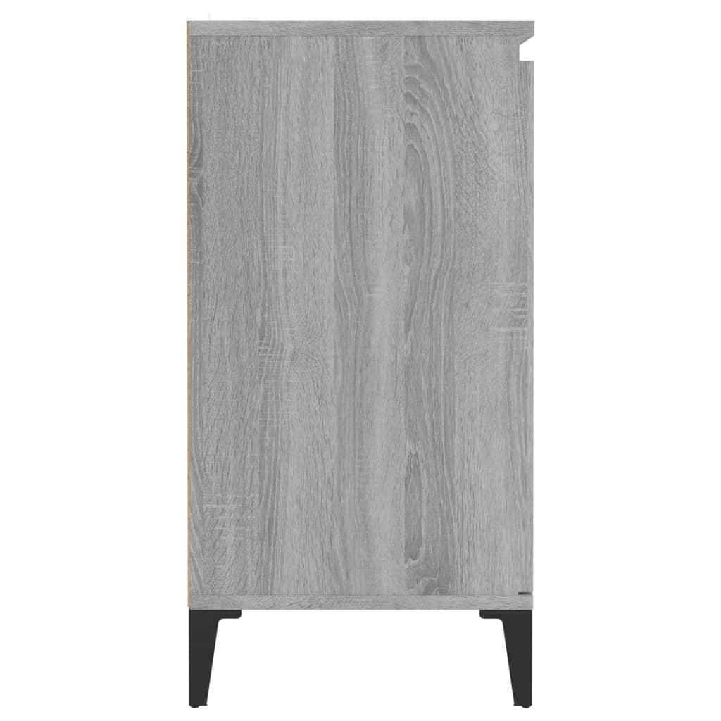 skænk 60x35x70 cm konstrueret træ grå sonoma-eg