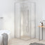 brusekabine 90x70x180 cm matteret sikkerhedsglas