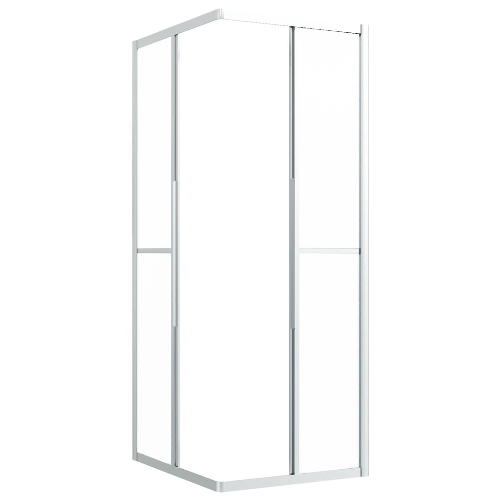 brusekabine 90x70x180 cm matteret sikkerhedsglas