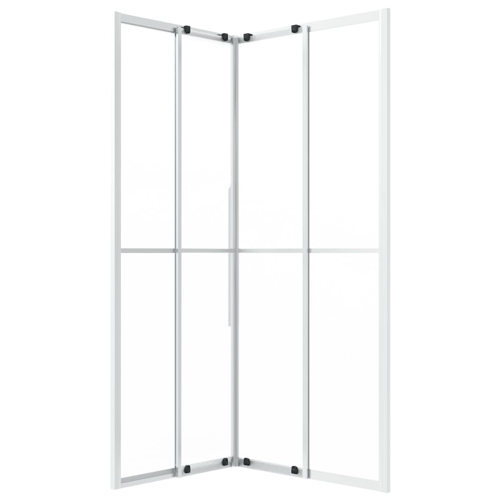 brusekabine 90x70x180 cm matteret sikkerhedsglas