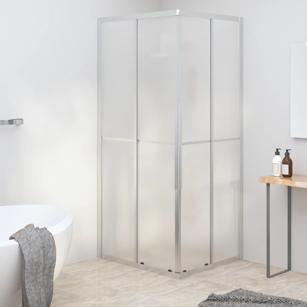 brusekabine 90x70x180 cm matteret sikkerhedsglas
