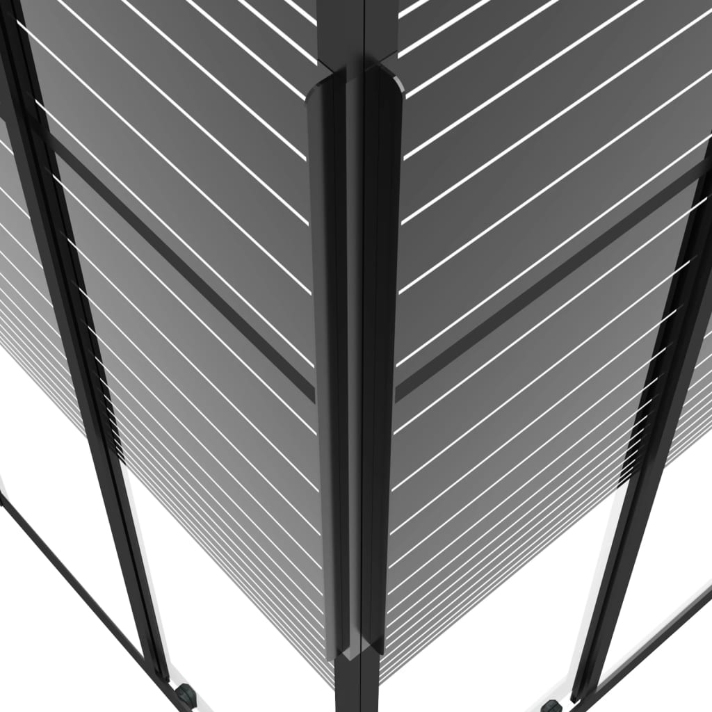 brusekabine 90x70x180 cm sikkerhedsglas stribet sort