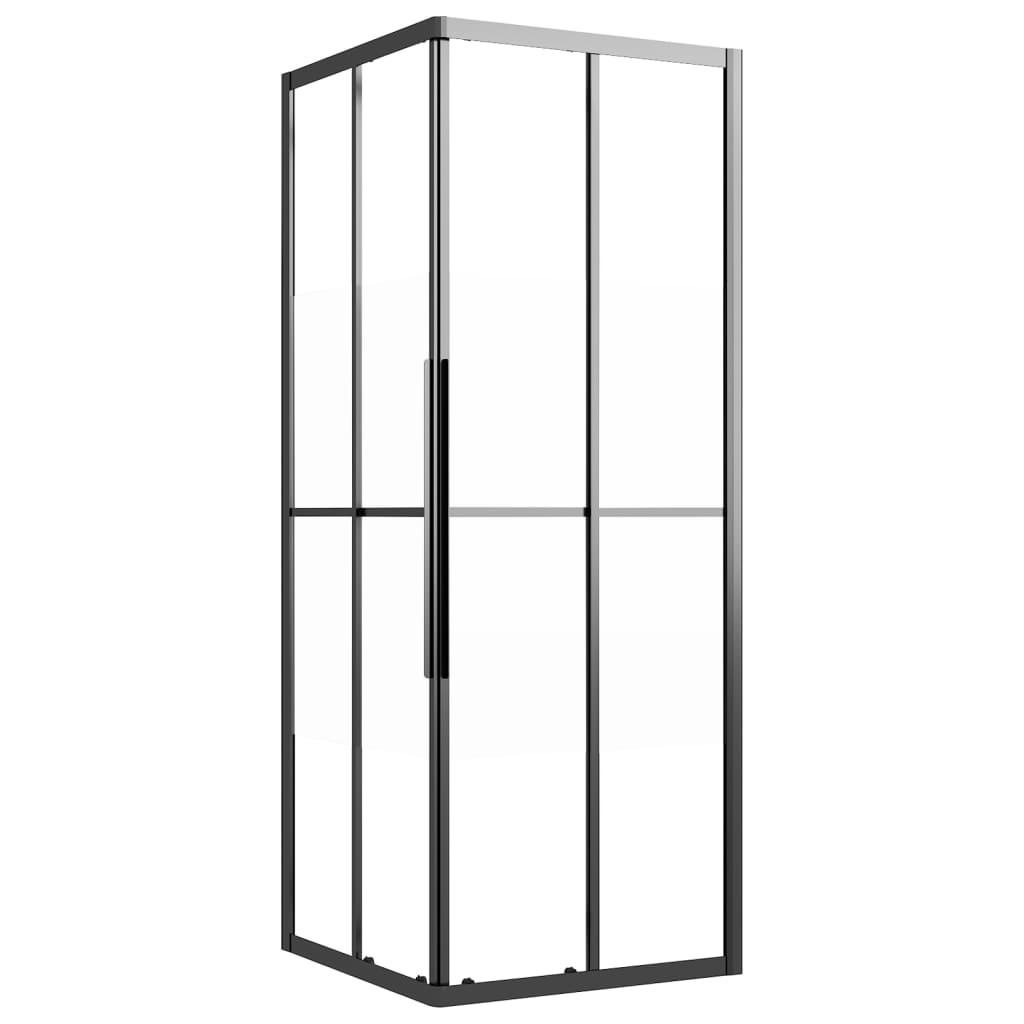 brusekabine 80x80x180 cm halvmatteret sikkerhedsglas