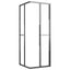 brusekabine 80x80x180 cm halvmatteret sikkerhedsglas