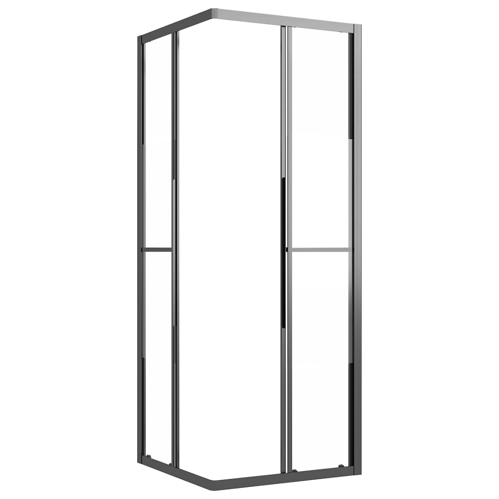 brusekabine 80x80x180 cm halvmatteret sikkerhedsglas