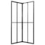 brusekabine 80x80x180 cm halvmatteret sikkerhedsglas
