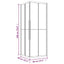 brusekabine 80x80x180 cm halvmatteret sikkerhedsglas