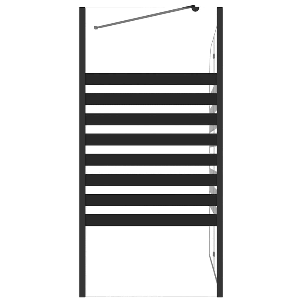 brusevæg 120x68x130 cm hærdet glas stribet