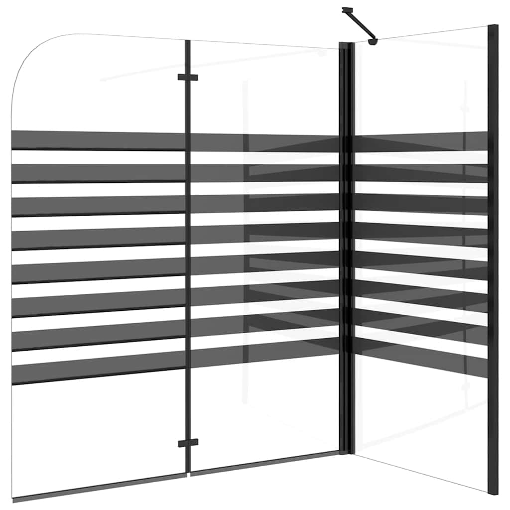 brusevæg 120x68x130 cm hærdet glas stribet