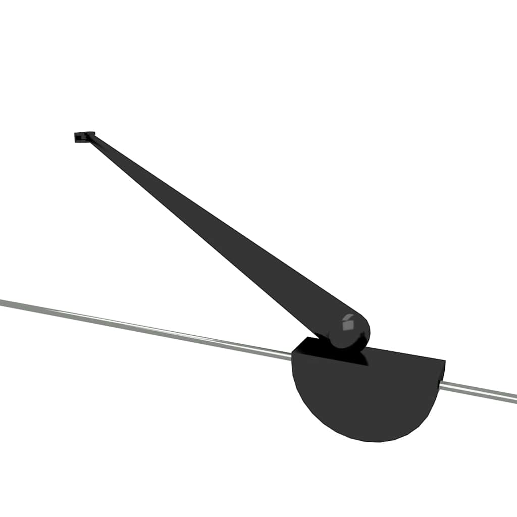 brusevæg 120x68x130 cm hærdet glas stribet