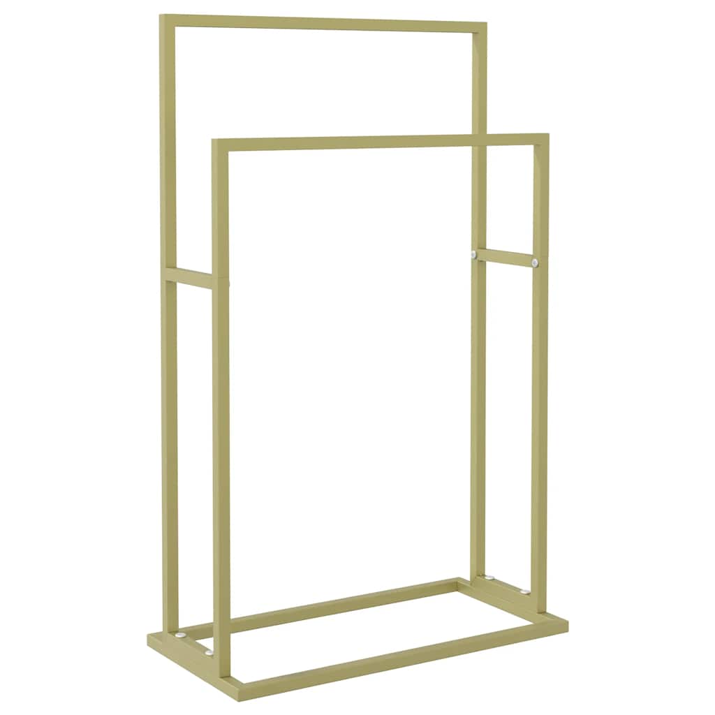 fritstående håndklædeholder 48x24x78,5 cm jern guldfarvet