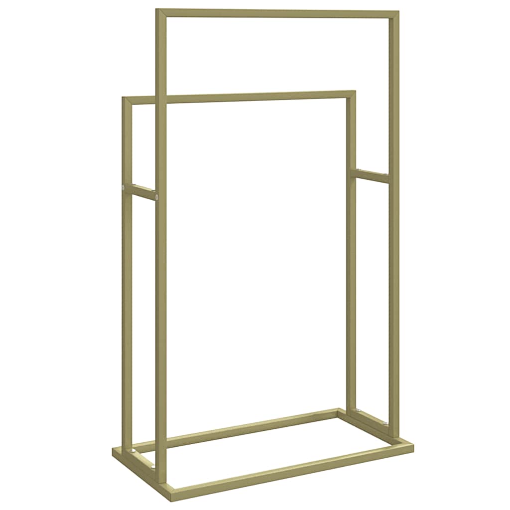 fritstående håndklædeholder 48x24x78,5 cm jern guldfarvet
