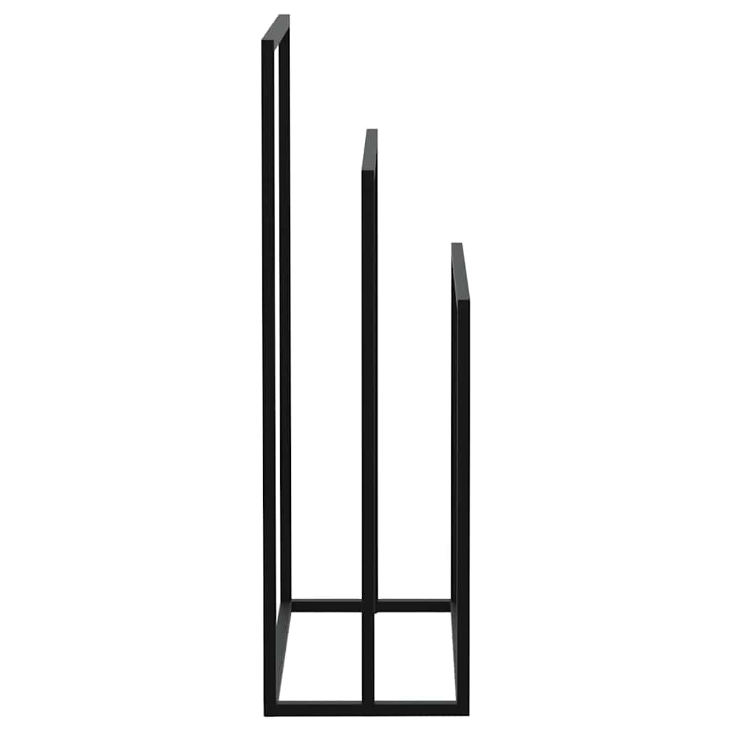 fritstående håndklædeholder 48x24x79 cm jern sort