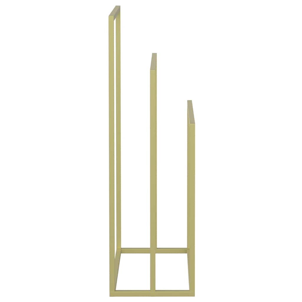 fritstående håndklædeholder 48x24x79 cm jern guldfarvet