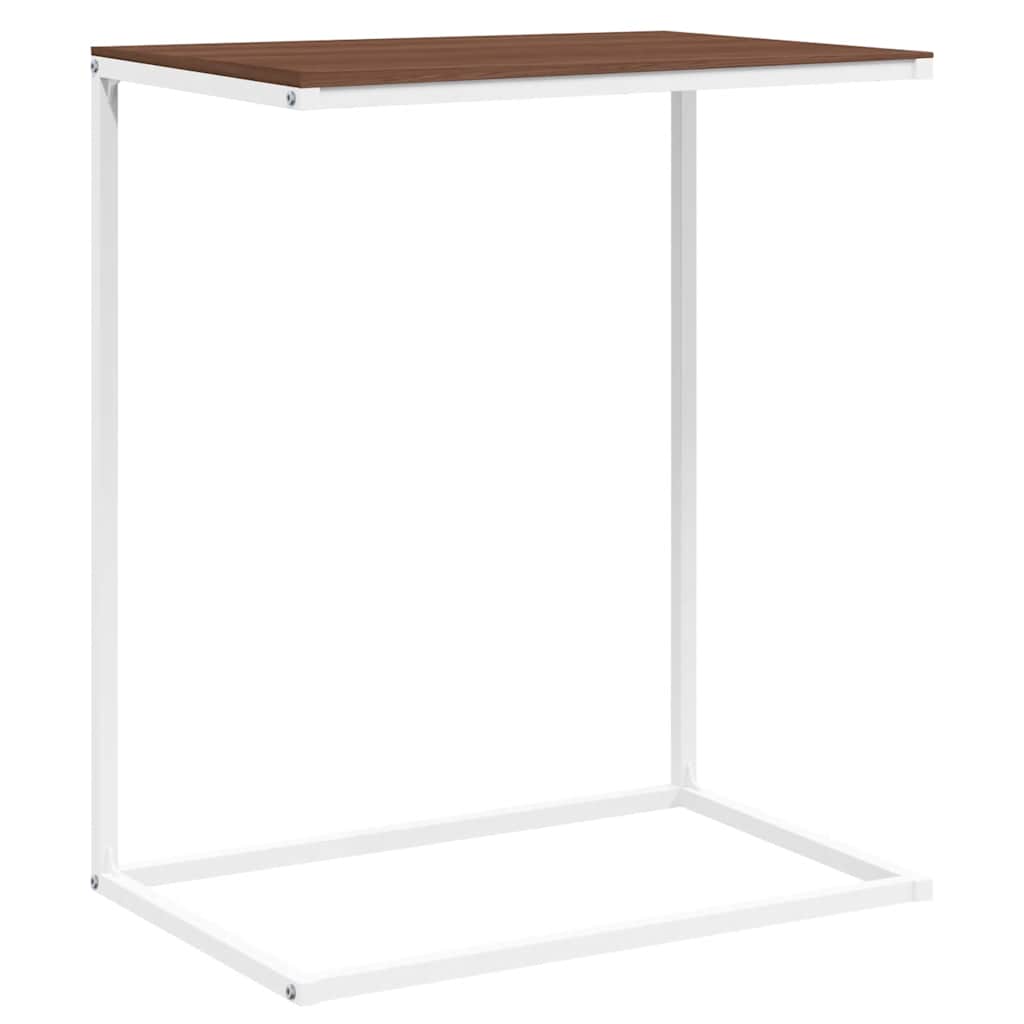 sidebord 55x35x66 cm konstrueret træ hvid