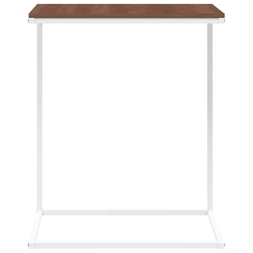 sidebord 55x35x66 cm konstrueret træ hvid