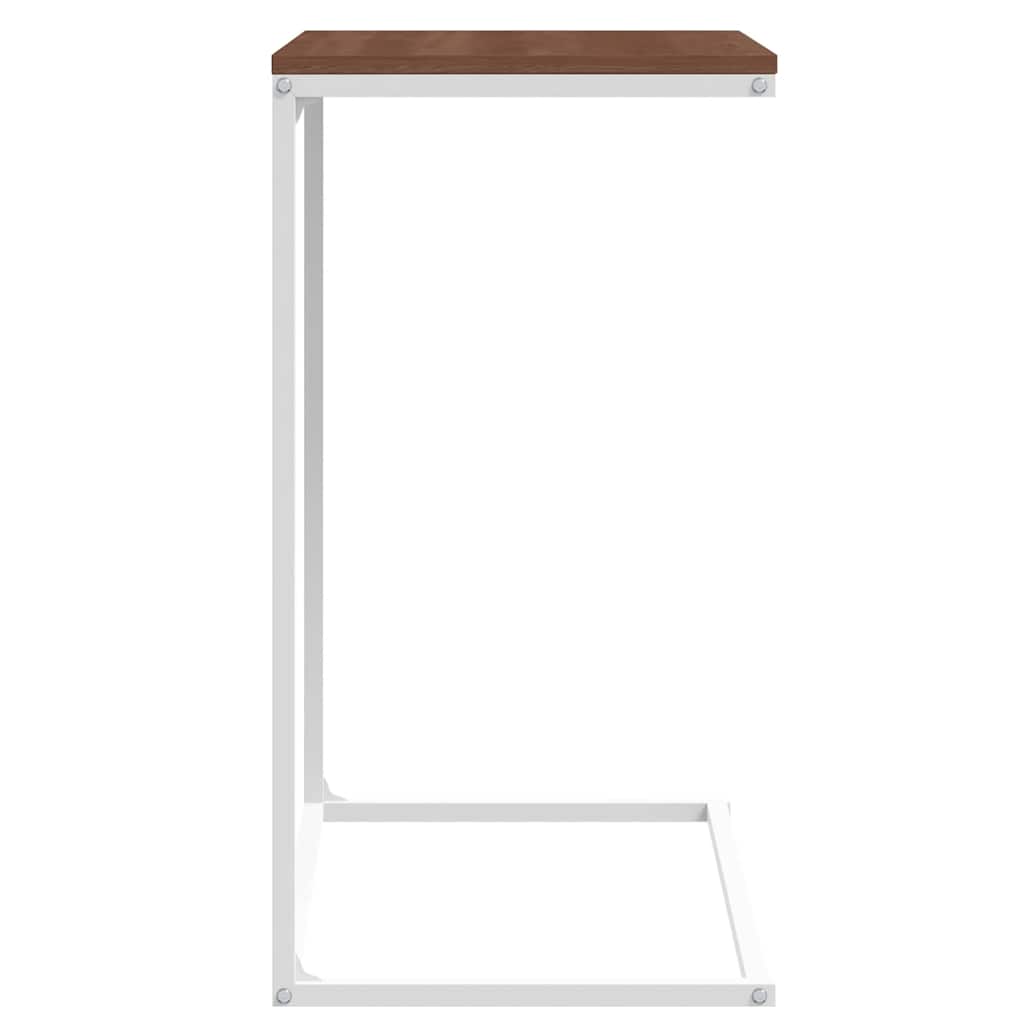 sidebord 55x35x66 cm konstrueret træ hvid