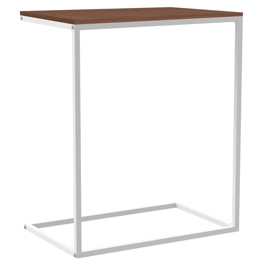 sidebord 55x35x66 cm konstrueret træ hvid