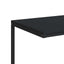 sidebord med hjul 55x35x70 cm konstrueret træ sort