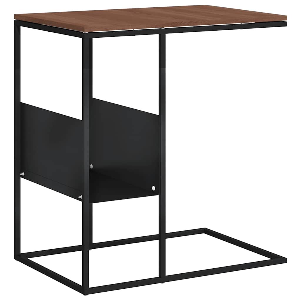 sidebord 55x36x59,5 cm konstrueret træ sort