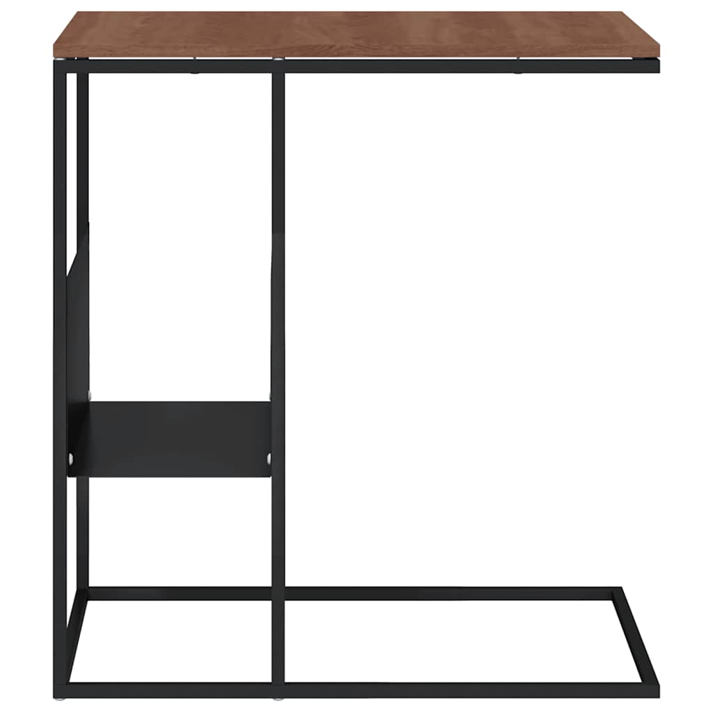 sidebord 55x36x59,5 cm konstrueret træ sort