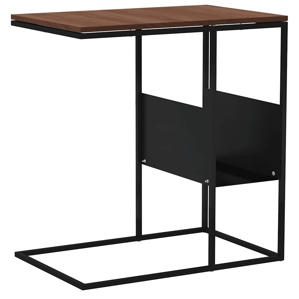 sidebord 55x36x59,5 cm konstrueret træ sort