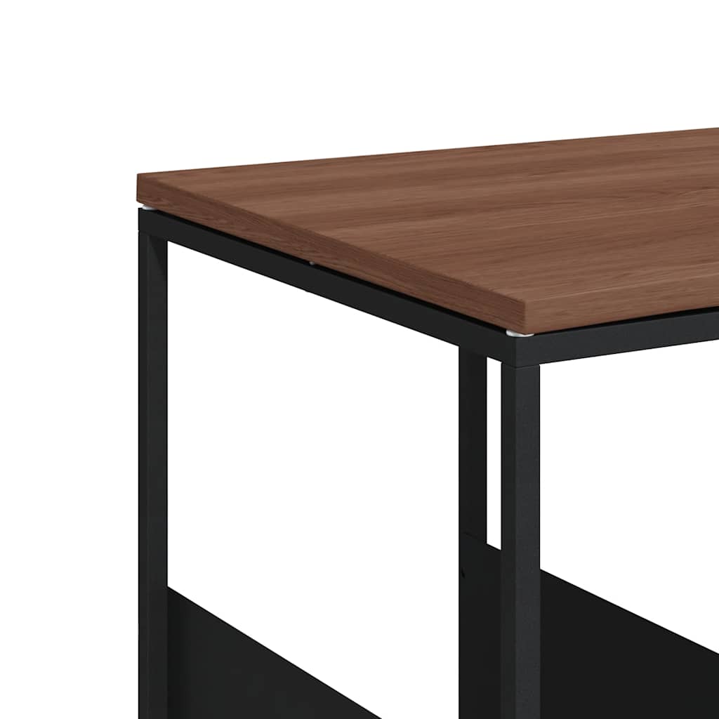 sidebord 55x36x59,5 cm konstrueret træ sort