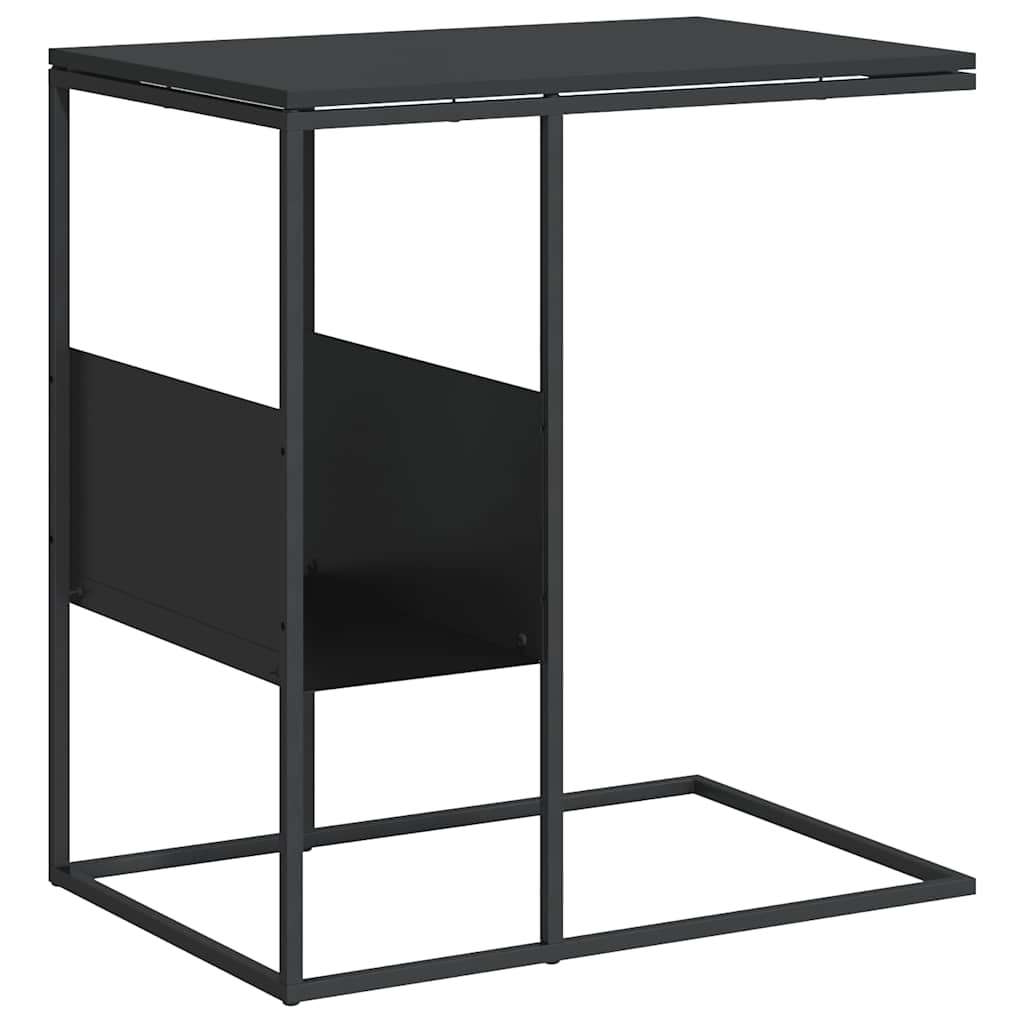 sidebord 55x36x59,5 cm konstrueret træ sort