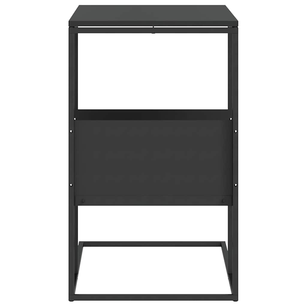 sidebord 55x36x59,5 cm konstrueret træ sort