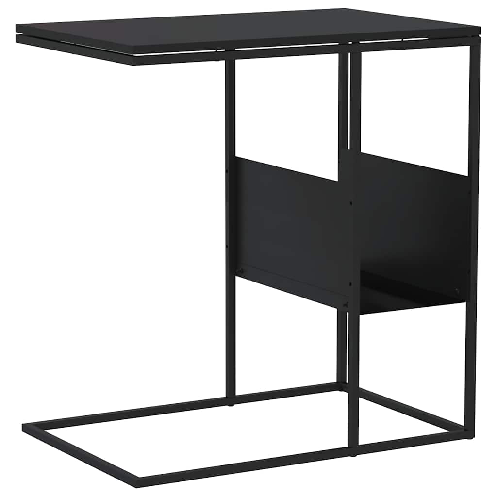 sidebord 55x36x59,5 cm konstrueret træ sort