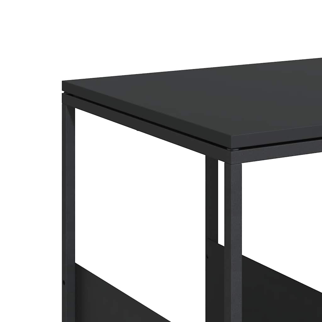sidebord 55x36x59,5 cm konstrueret træ sort