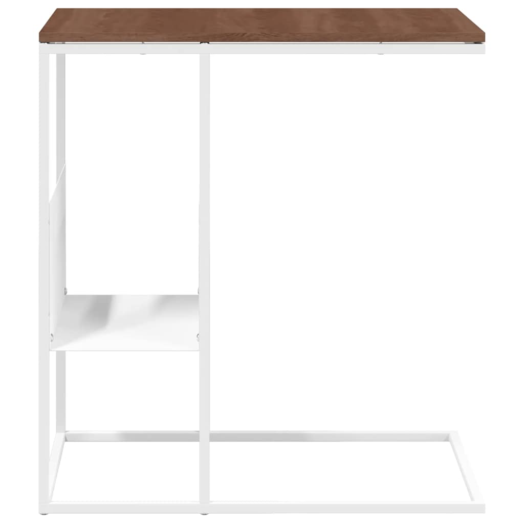 sidebord 55x36x59,5 cm konstrueret træ hvid