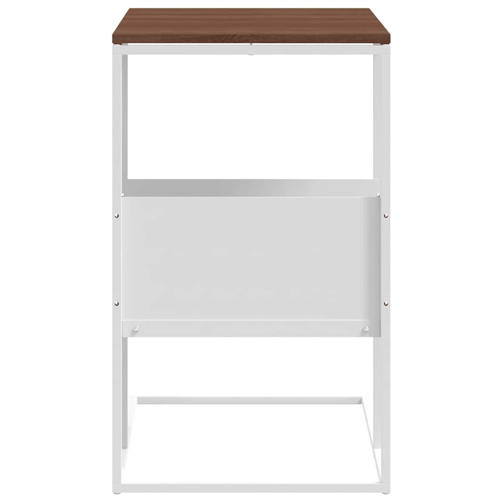 sidebord 55x36x59,5 cm konstrueret træ hvid