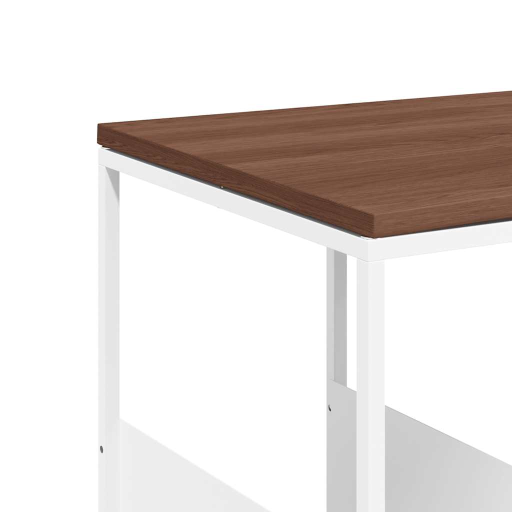 sidebord 55x36x59,5 cm konstrueret træ hvid