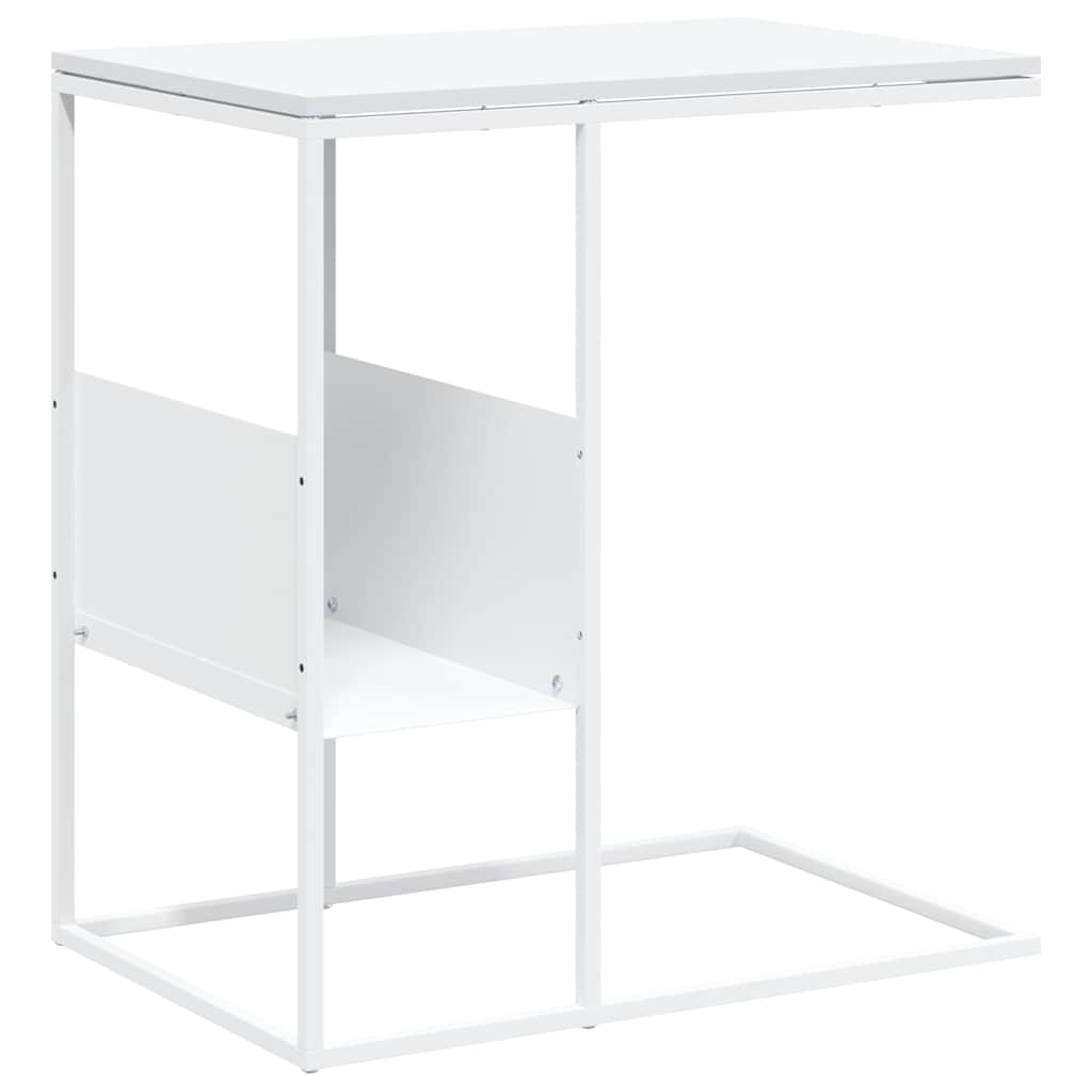 sidebord 55x36x59,5 cm konstrueret træ hvid