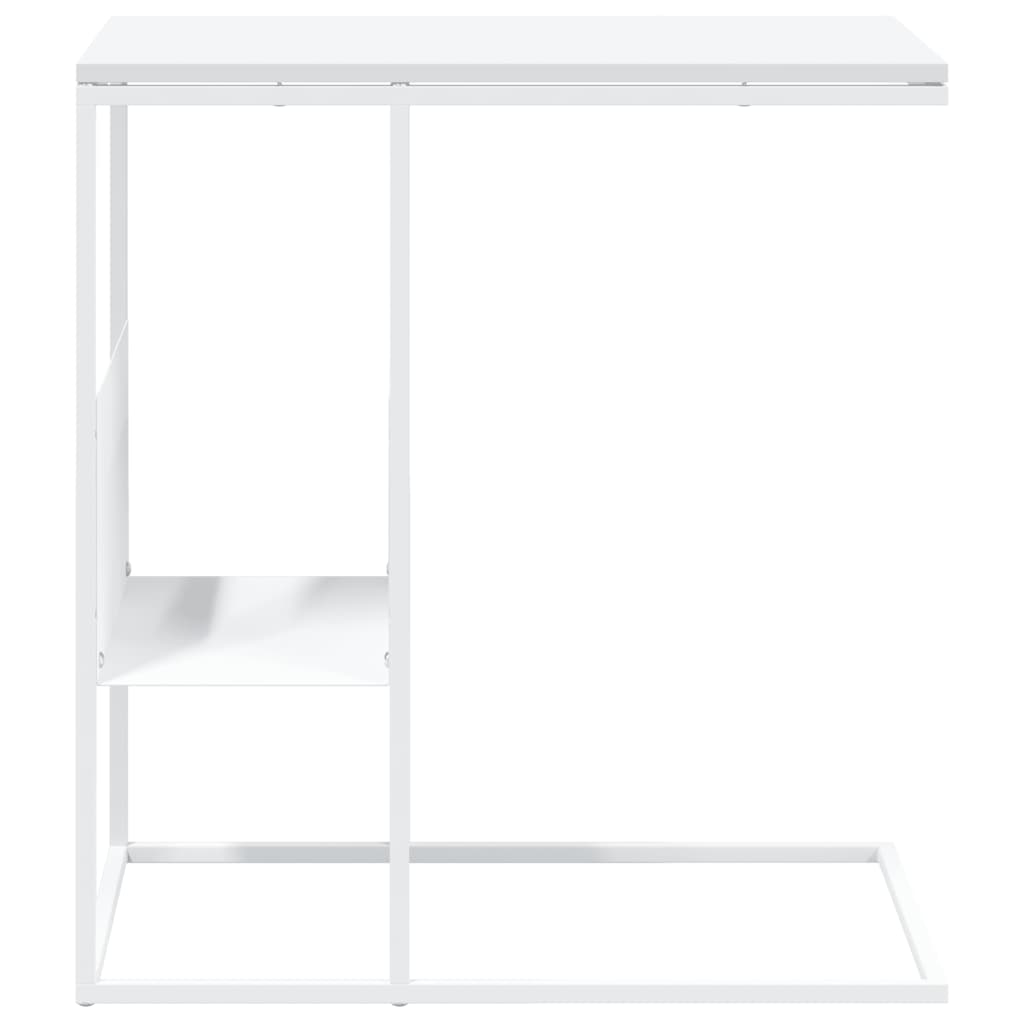 sidebord 55x36x59,5 cm konstrueret træ hvid