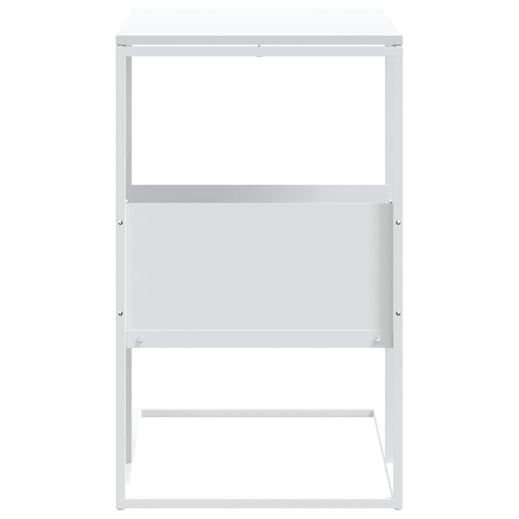 sidebord 55x36x59,5 cm konstrueret træ hvid