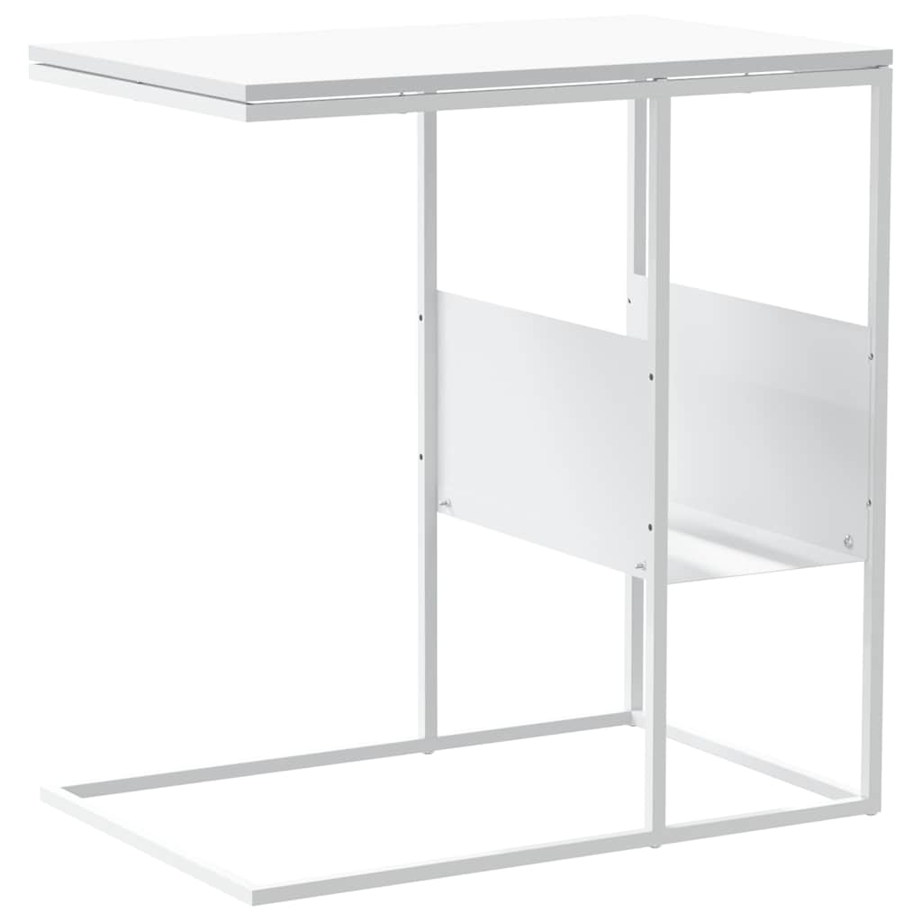 sidebord 55x36x59,5 cm konstrueret træ hvid