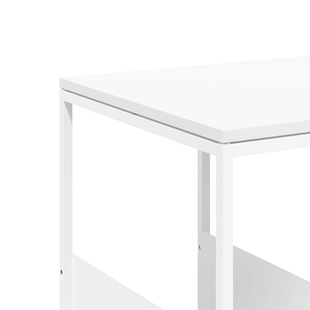 sidebord 55x36x59,5 cm konstrueret træ hvid