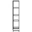 blomsterstativ 5 niveauer med hjul 44x23x100 cm jern sort