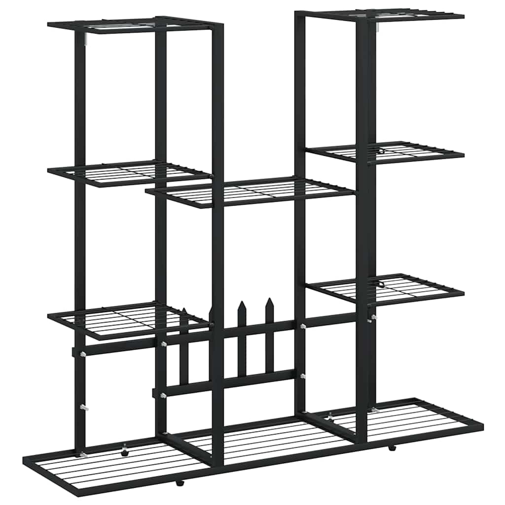 blomsterstativ 94,5x25x89 cm jern sort
