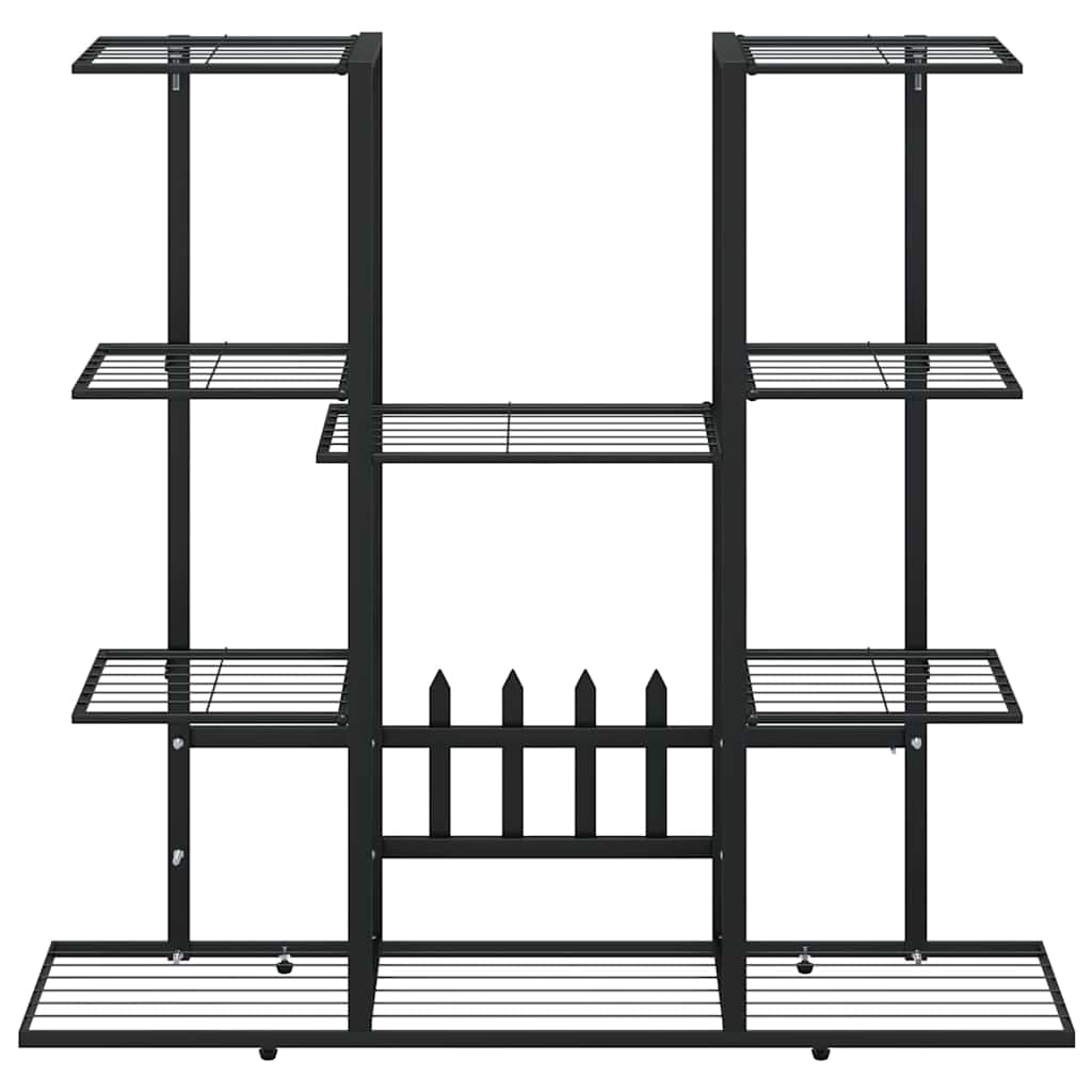 blomsterstativ 94,5x25x89 cm jern sort