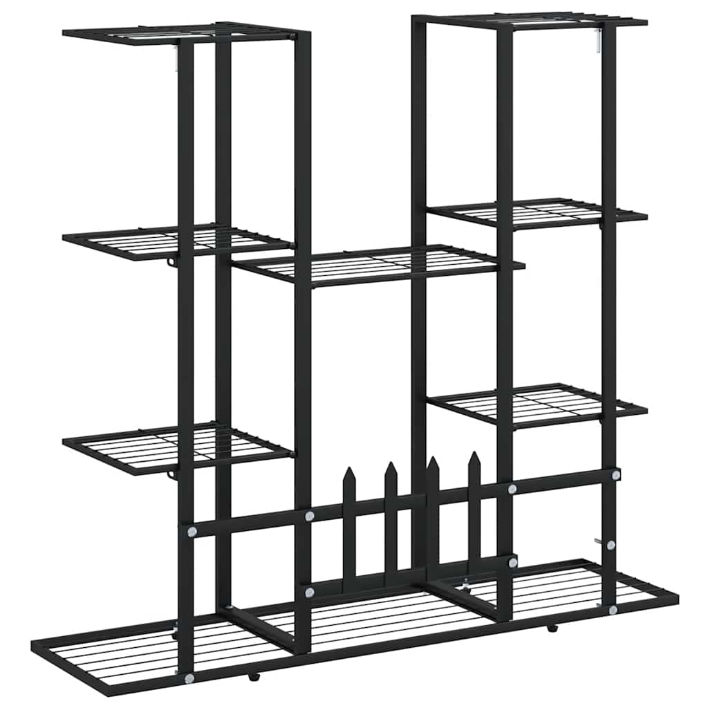 blomsterstativ 94,5x25x89 cm jern sort