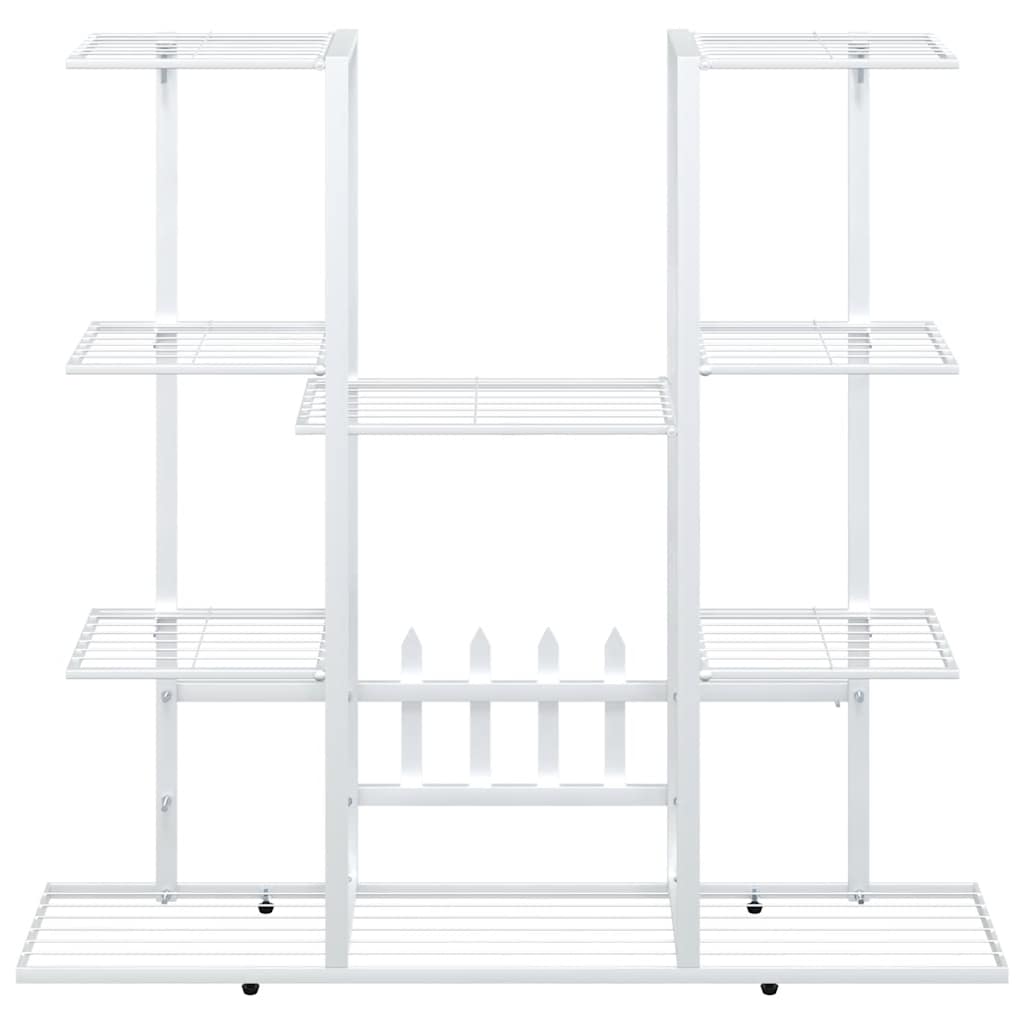 blomsterstativ 94,5x25x89 cm jern hvid