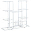 blomsterstativ 94,5x25x89 cm jern hvid