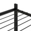 blomsterstativ 85x25x100 cm jern sort