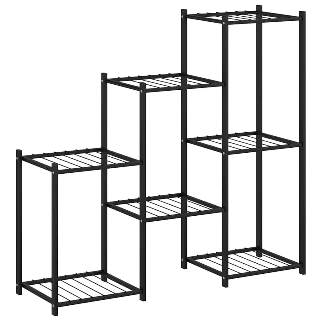 blomsterstativ 83x25x80 cm jern sort